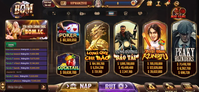 Khám Phá Thế Giới Slot Game BomWin Bùng Nổ Với Phần Thưởng Khổng Lồ